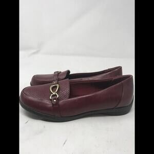Kim Rogers Blayne Flats Shoes 6.5 Berry Burgundy Preowned